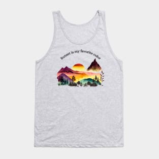 Sunset is my favorite color Tank Top